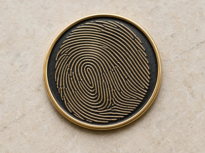 Custom Grandma Thumbprint Memorial Plaque, Antique Brass Keepsake, Personalised Handwriting Remembrance Gift