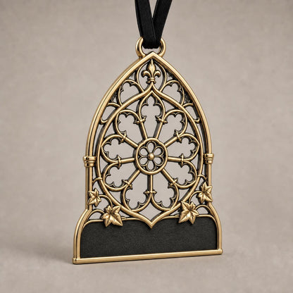 Large Personalized Memorial Ornament | Antique Brass Keepsake | Christmas Tree Decor