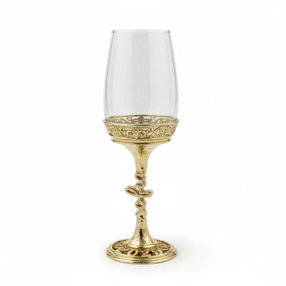 Personalised Wine Glasses Set | Electroformed Stem & Base, Wedding Gift (Set of 1 or 2)