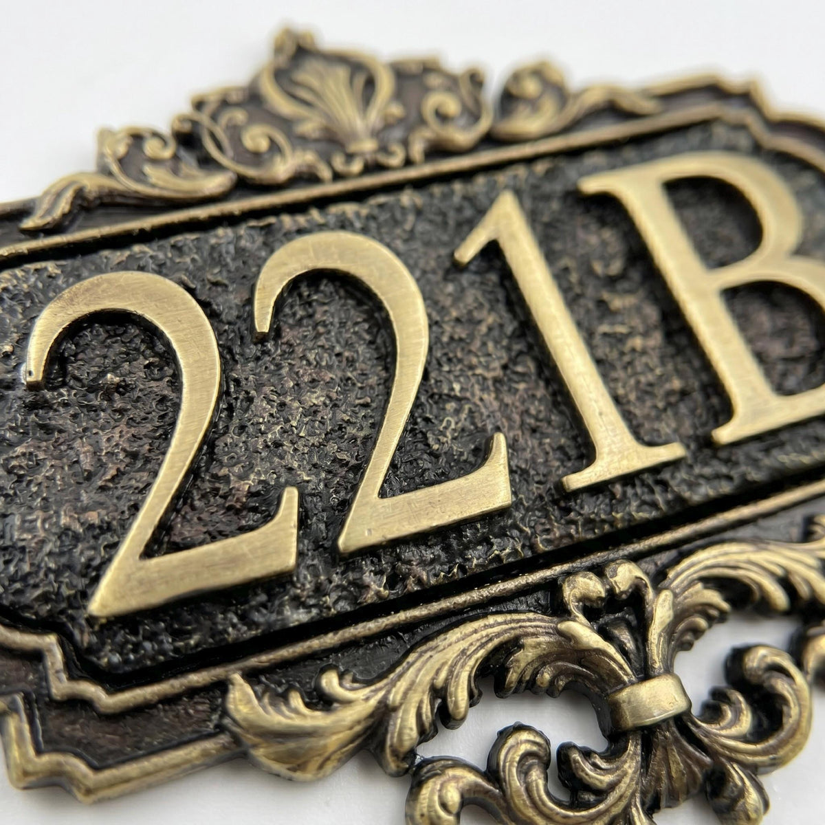 Custom Ornate House Number Sign | Victorian Gothic Brass Address Plaque | Antique Scrollwork Sign | Housewarming Gift