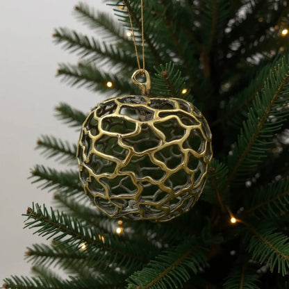 Antique Gold Christmas Ornaments – Vintage Holiday Baubles (Set 2)