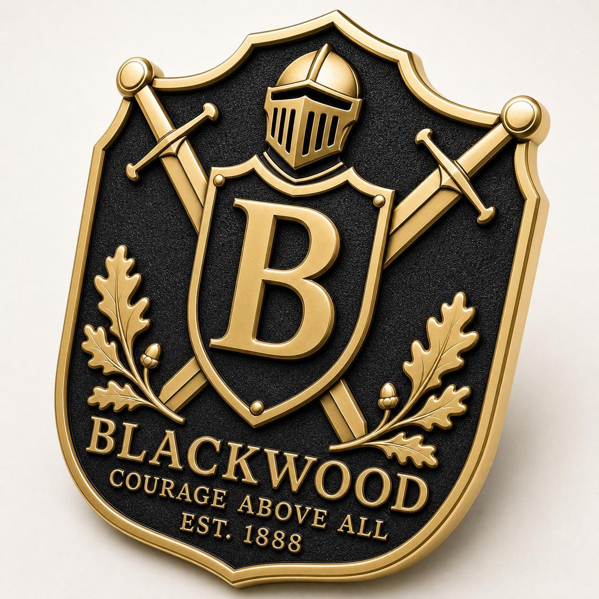Family Heritage Plaque | Bespoke Coat of Arms, Name & Founding Date | Raised Metal Wall Art