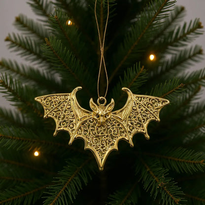 Gold Christmas Ornaments – Metallic Holiday Baubles (Set 3)