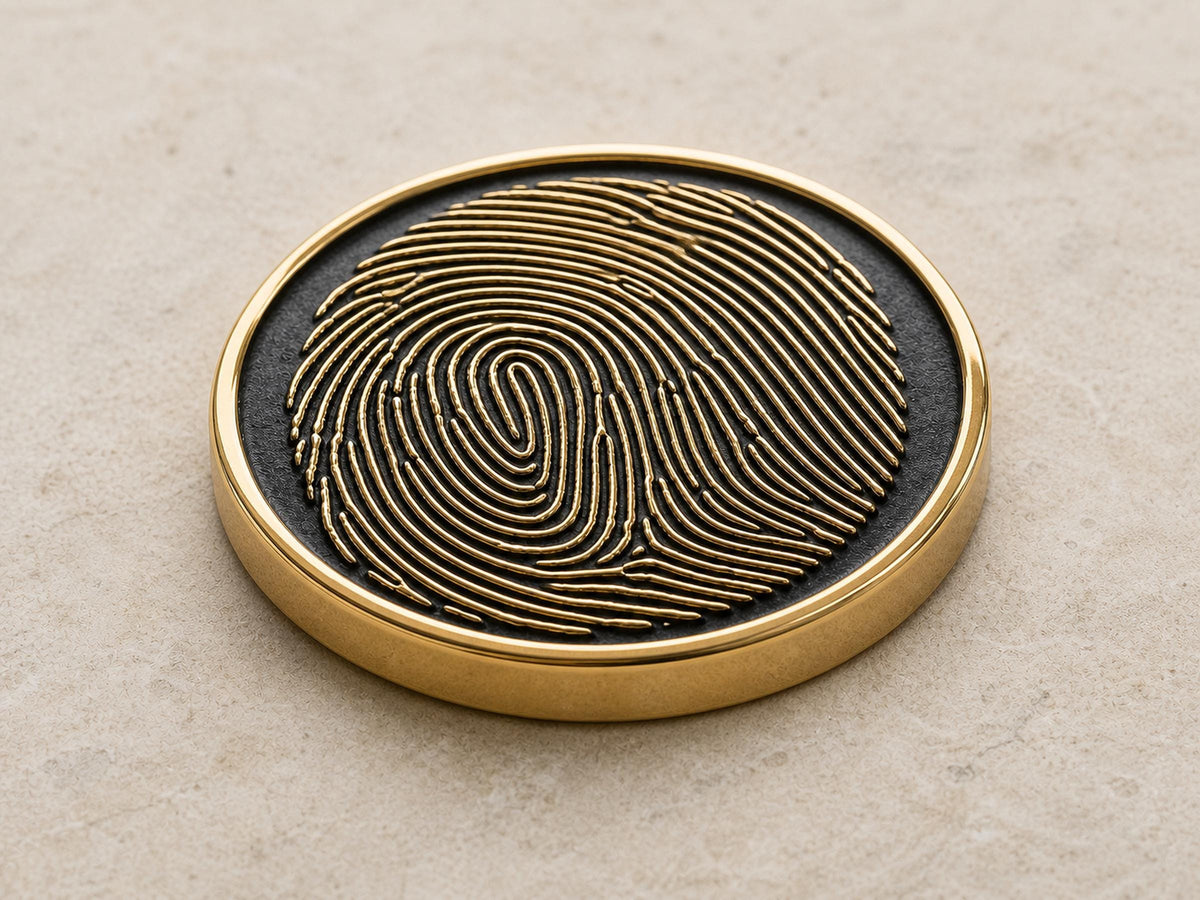 Custom Grandma Thumbprint Memorial Plaque, Antique Brass Keepsake, Personalised Handwriting Remembrance Gift