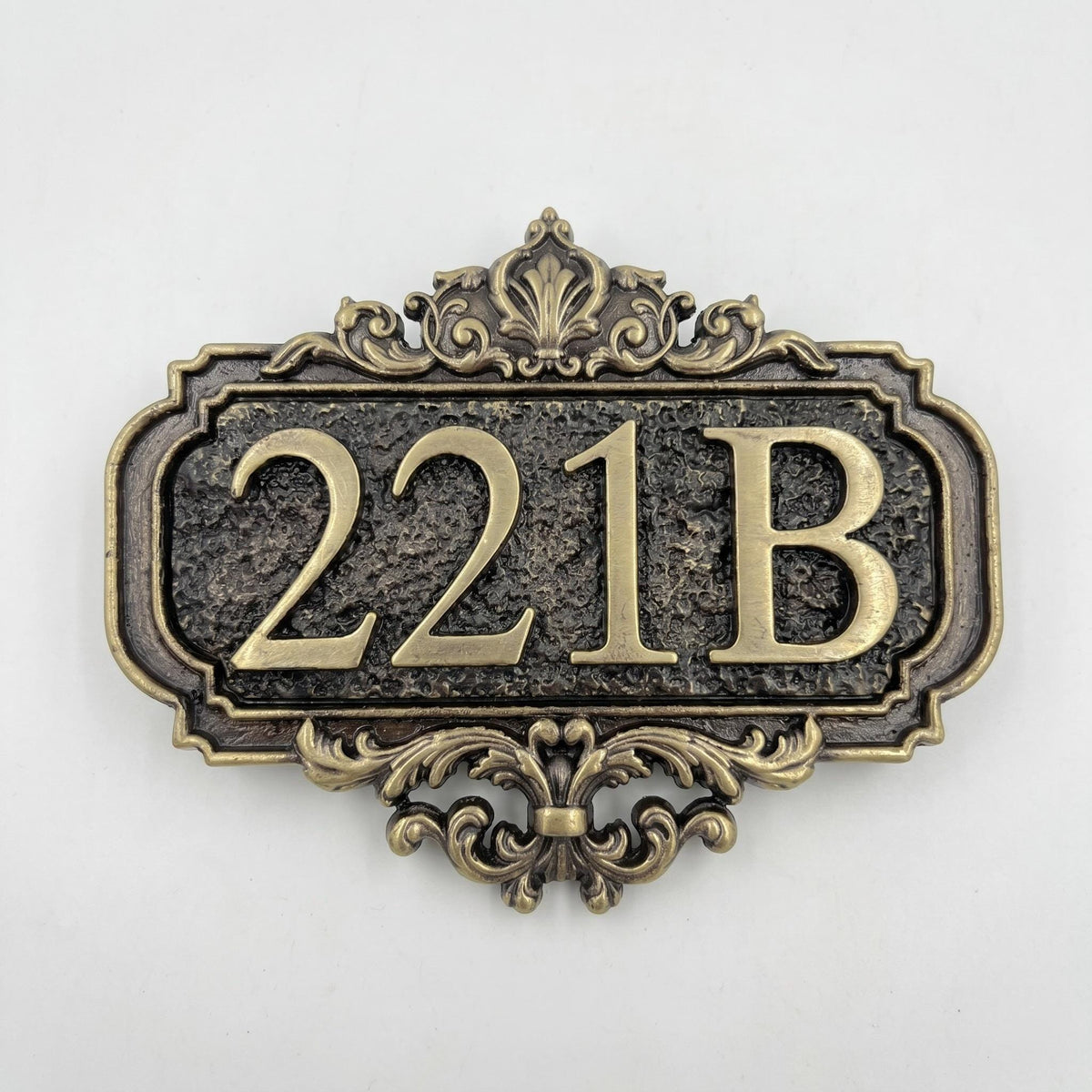 Custom Ornate House Number Sign | Victorian Gothic Brass Address Plaque | Antique Scrollwork Sign | Housewarming Gift