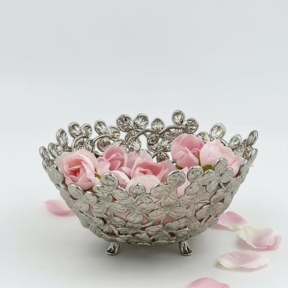 Small Leaf Bowl - Decorative Serveware | Nut Bowl | Centrepiece | Home Accent | Gold, Silver or Antique Finish