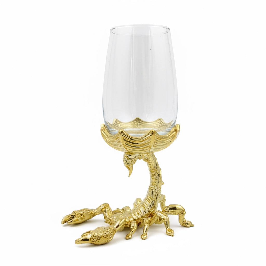 Set of 2/Set of 4 - Scorpion Wine Glasses