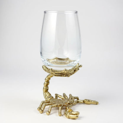 Set of 4 Scorpion Wine Glasses