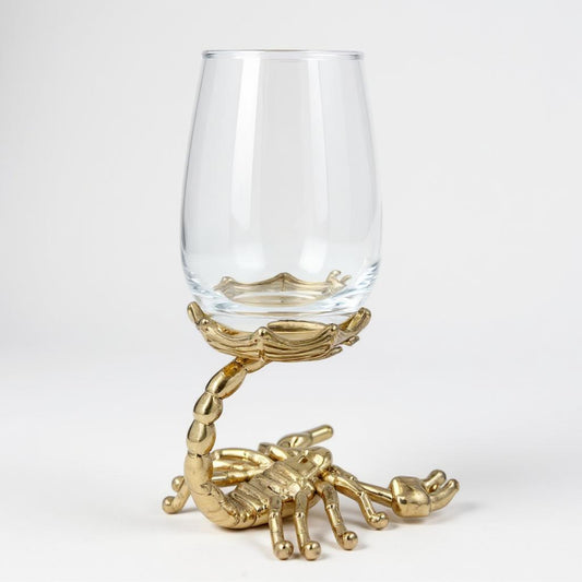Set of 4 Scorpion Wine Glasses