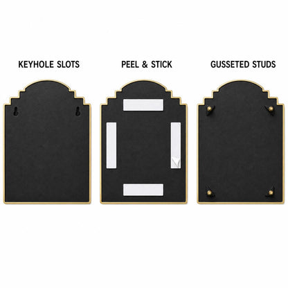 Personalized Casita Address Sign, Main House and Guest House Direction Brass Plaque