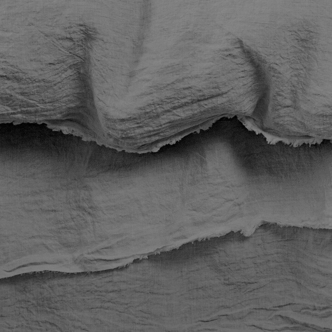 Raw Edged Light Grey - 100% Pure Linen | Linen Cotton Mix | 3 Piece Duvet Cover Set | 4 Piece Sheet Set | Handmade | Pre-washed | Soft