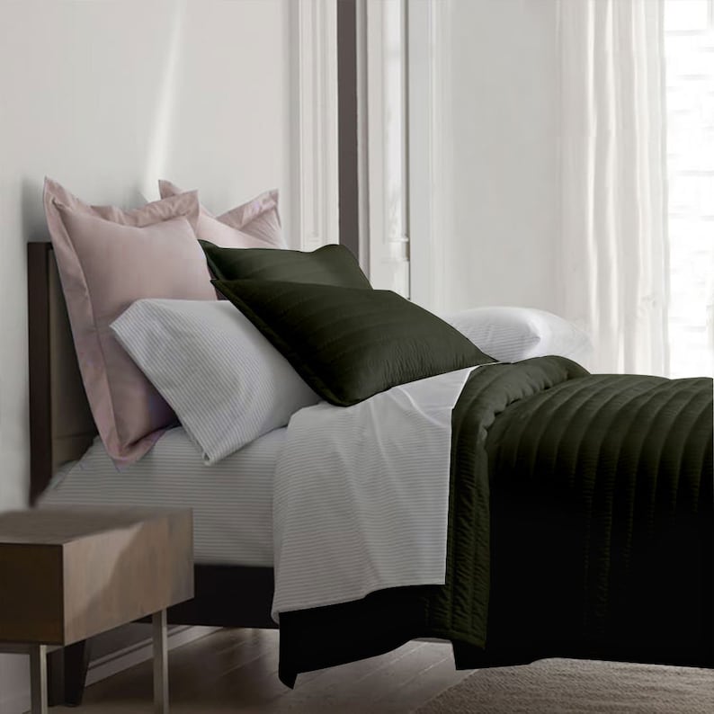 Channel stitch - Pure Cotton Sateen Quilt Sets