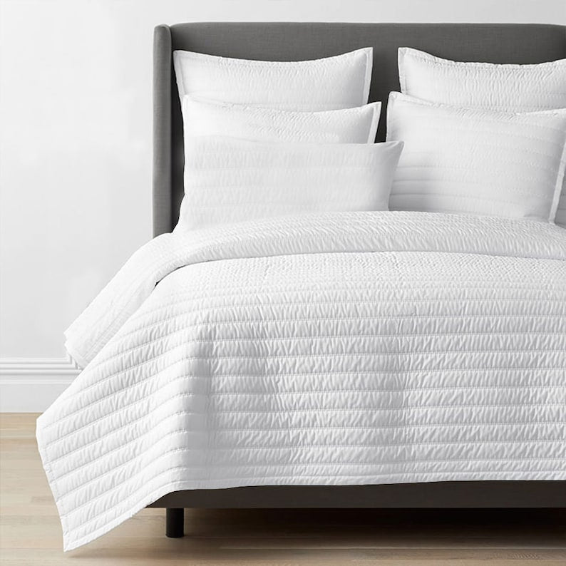 Channel stitch - Pure Cotton Sateen Quilt Sets