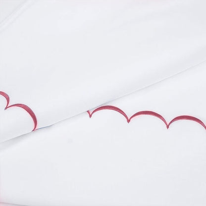 Scallops - Cotton Sateen Embroidered Edge Duvet Cover Sets