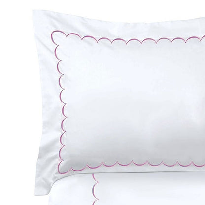Scallops - Cotton Sateen Embroidered Edge Duvet Cover Sets