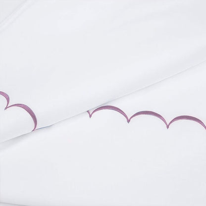 Scallops - Cotton Sateen Embroidered Edge Duvet Cover Sets