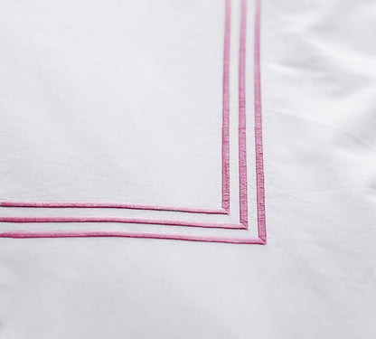 Lines - Cotton Sateen Embroidered Edge Duvet Cover Sets