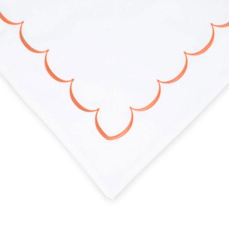Scallops - Cotton Sateen Embroidered Edge Duvet Cover Sets