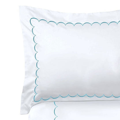 Scallops - Cotton Sateen Embroidered Edge Duvet Cover Sets