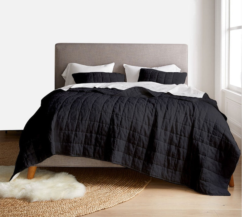 Box stitch - Pure Cotton Sateen Quilt Sets