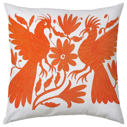 Set of 4 | Mexican Decorative Cushion Covers | Otomi Design Covers | Cotton Linen Fabric | Embroidered | With OR Without Insert