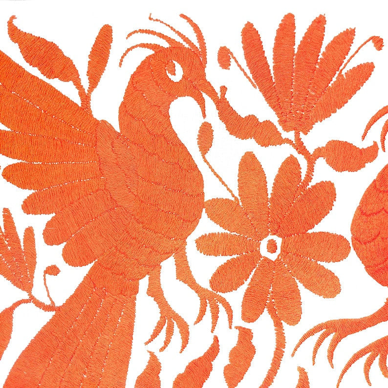 Set of 4 | Mexican Decorative Cushion Covers | Otomi Design Covers | Cotton Linen Fabric | Embroidered | With OR Without Insert