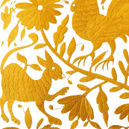 Set of 4 | Mexican Decorative Cushion Covers | Otomi Design Covers | Cotton Linen Fabric | Embroidered | With OR Without Insert