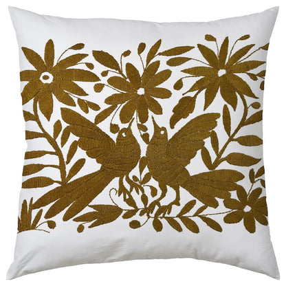 Set of 4 | Mexican Decorative Cushion Covers | Otomi Design Covers | Cotton Linen Fabric | Embroidered | With OR Without Insert