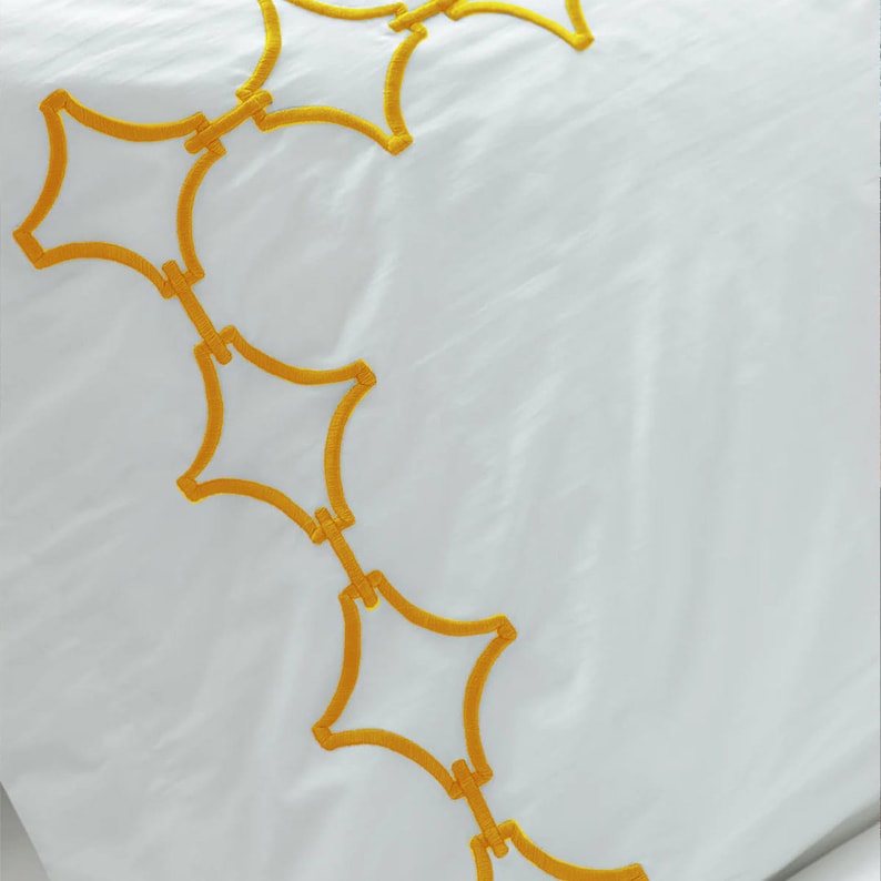 Links - Pure Linen Embroidered Edge Duvet Cover Sets