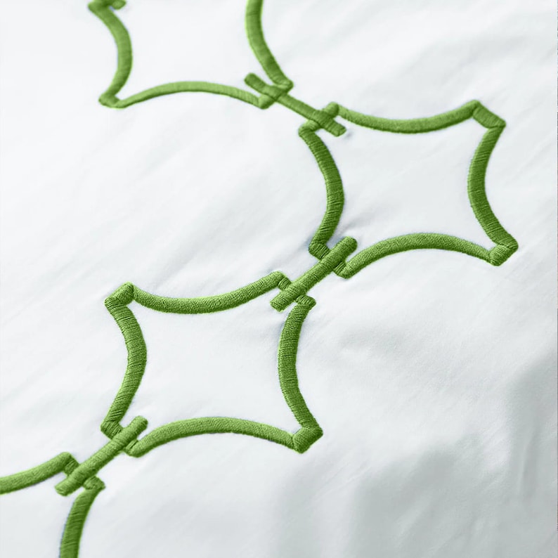 Links - Pure Linen Embroidered Edge Duvet Cover Sets