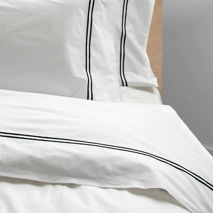 Tracks - Cotton Sateen Embroidered Edge Duvet Cover Sets
