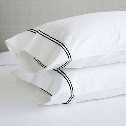 Tracks - Cotton Sateen Embroidered Edge Duvet Cover Sets