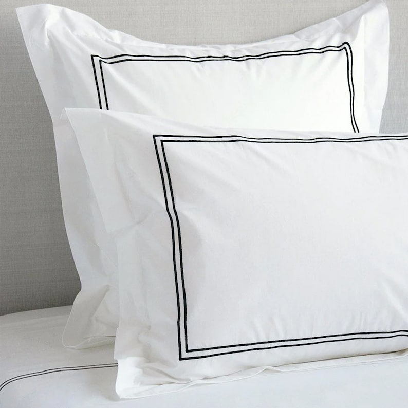 Tracks - Cotton Sateen Embroidered Edge Duvet Cover Sets