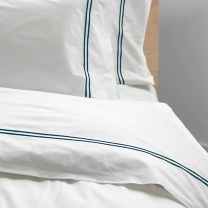 Tracks - Cotton Sateen Embroidered Edge Duvet Cover Sets