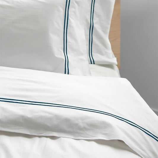 Tracks - Cotton Sateen Embroidered Edge Duvet Cover Sets