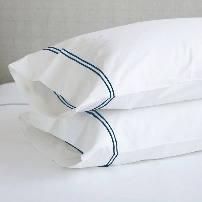 Tracks - Cotton Sateen Embroidered Edge Duvet Cover Sets