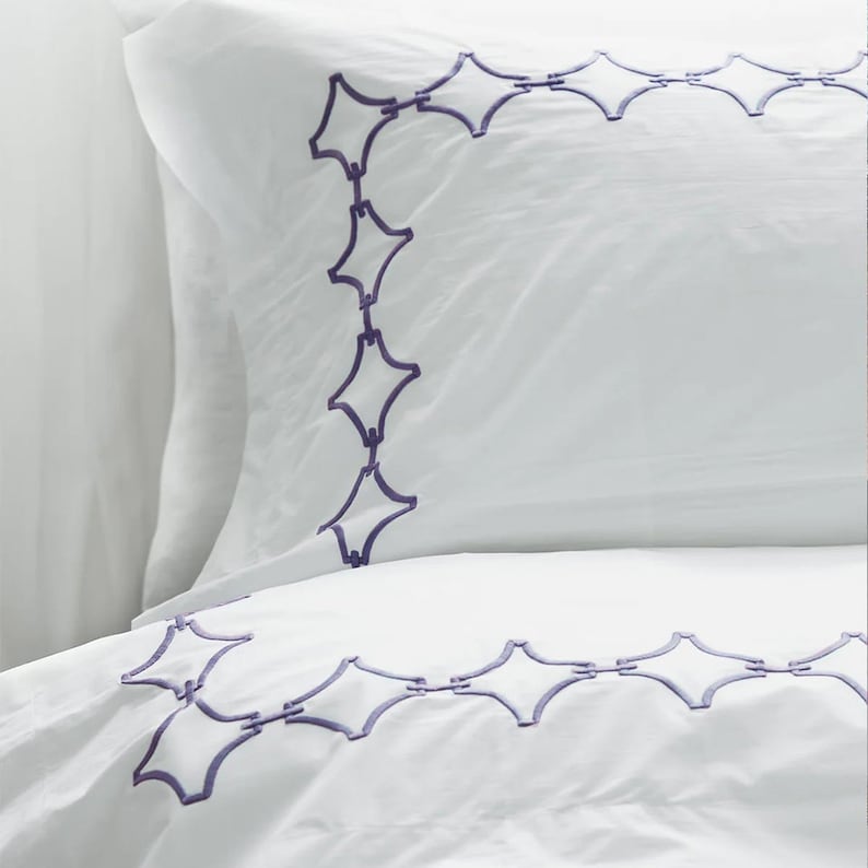 Links - Cotton Sateen Embroidered Edge Duvet Cover Sets
