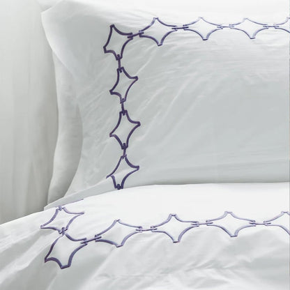 Links - Cotton Sateen Embroidered Edge Duvet Cover Sets