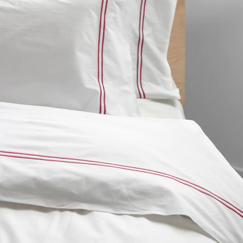 Tracks - Cotton Sateen Embroidered Edge Duvet Cover Sets