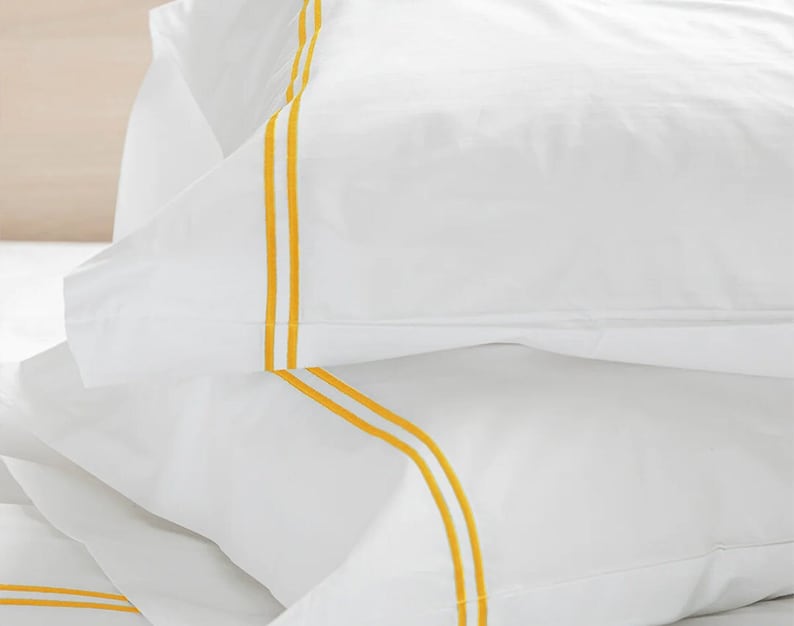 Tracks - Cotton Sateen Embroidered Edge Duvet Cover Sets