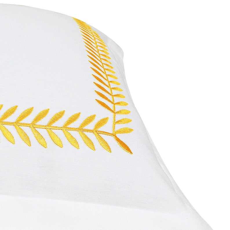 Ash Tree - Cotton Sateen Embroidered Edge Duvet Cover Sets