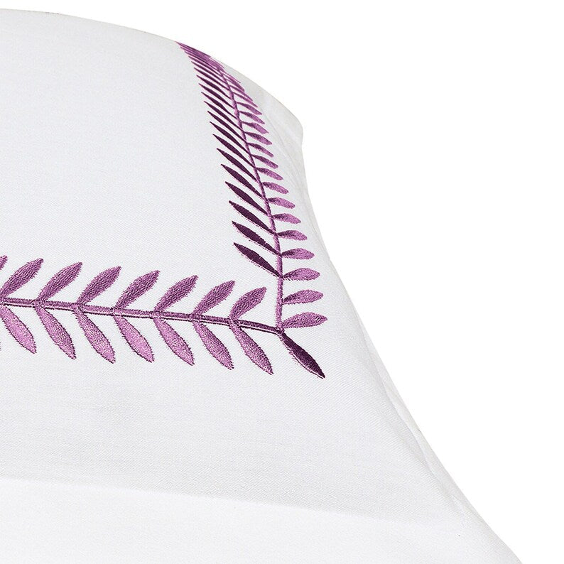 Ash Tree - Cotton Sateen Embroidered Edge Duvet Cover Sets