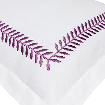 Ash Tree - Cotton Sateen Embroidered Edge Duvet Cover Sets