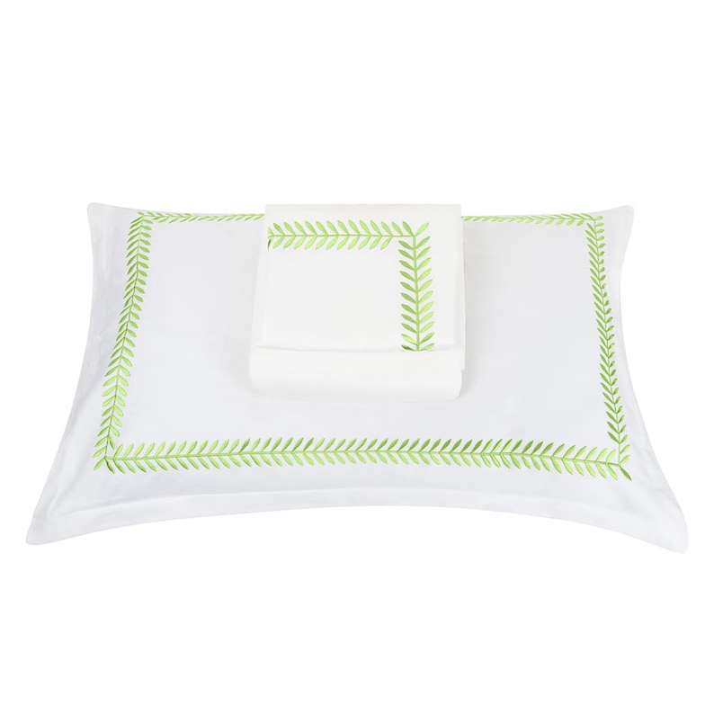 Ash Tree - Cotton Sateen Embroidered Edge Duvet Cover Sets