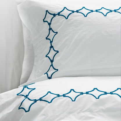 Links - Cotton Sateen Embroidered Edge Duvet Cover Sets