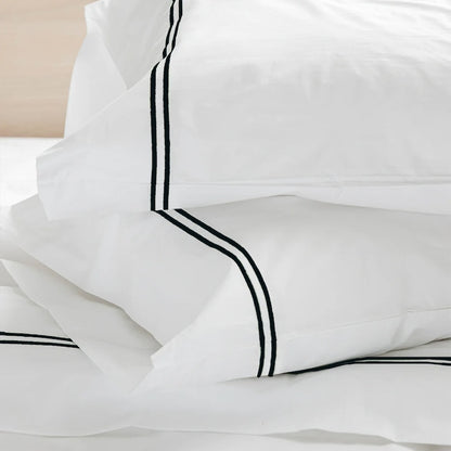 Tracks - Cotton Sateen Embroidered Edge Duvet Cover Sets