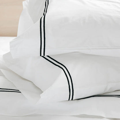 Tracks - Pure Linen Embroidered Edge Duvet Cover Sets
