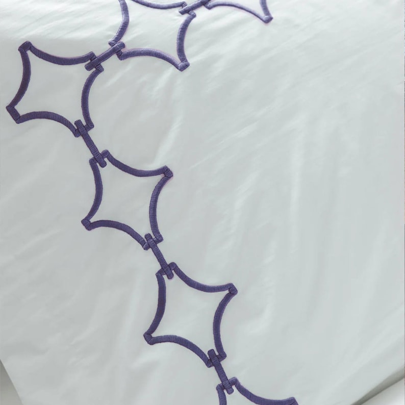 Links - Cotton Sateen Embroidered Edge Duvet Cover Sets