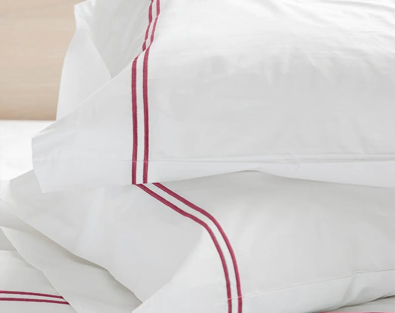Tracks - Cotton Sateen Embroidered Edge Duvet Cover Sets