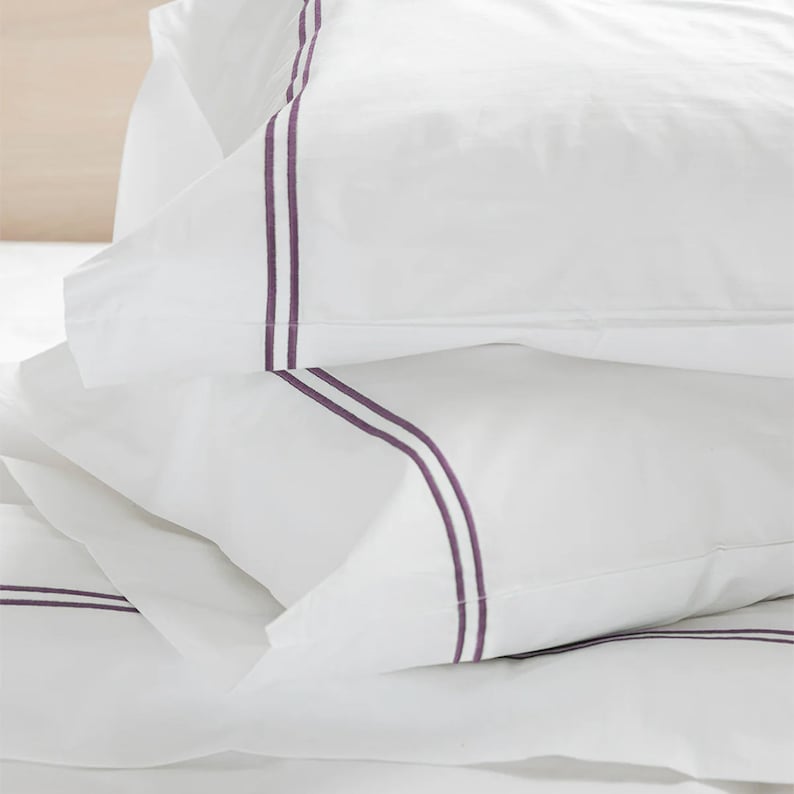 Tracks - Cotton Sateen Embroidered Edge Duvet Cover Sets
